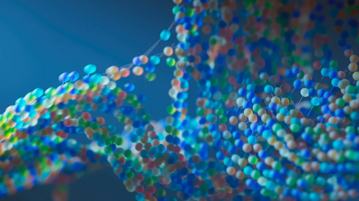 Yapay zeka sinir ağını temsil eden parlak düğümler ve bağlantılar, Gemma 4 MoE modelini simgeliyor.