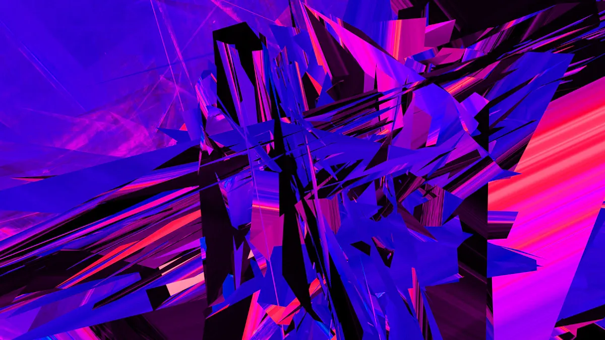 Soyut sinir ağı bağlantılarını gösteren mor ve mavi ışıklı dijital arka plan, Mamba ve Transformer karşılaştırması