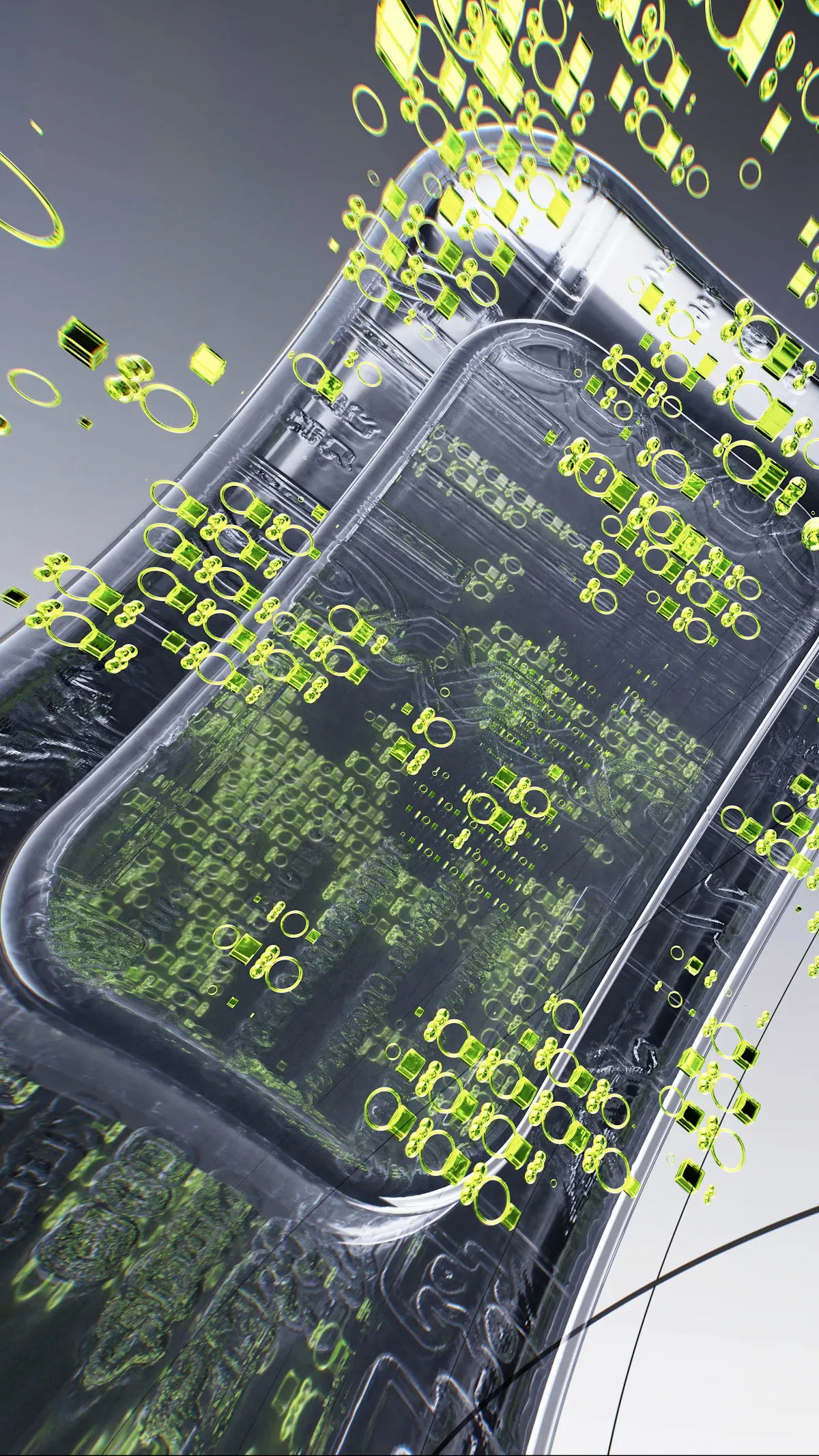 Yapay sinir ağı yapılarını gösteren soyut ışıklı görsel, çoklu LLM mimarisini temsil ediyor.