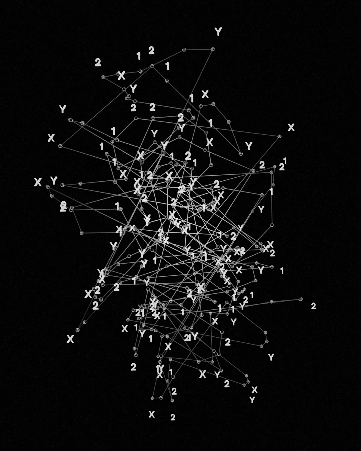 Sinir ağı bağlantılarını gösteren koyu arka plan üzerinde neon renkli nöron görselleştirmesi