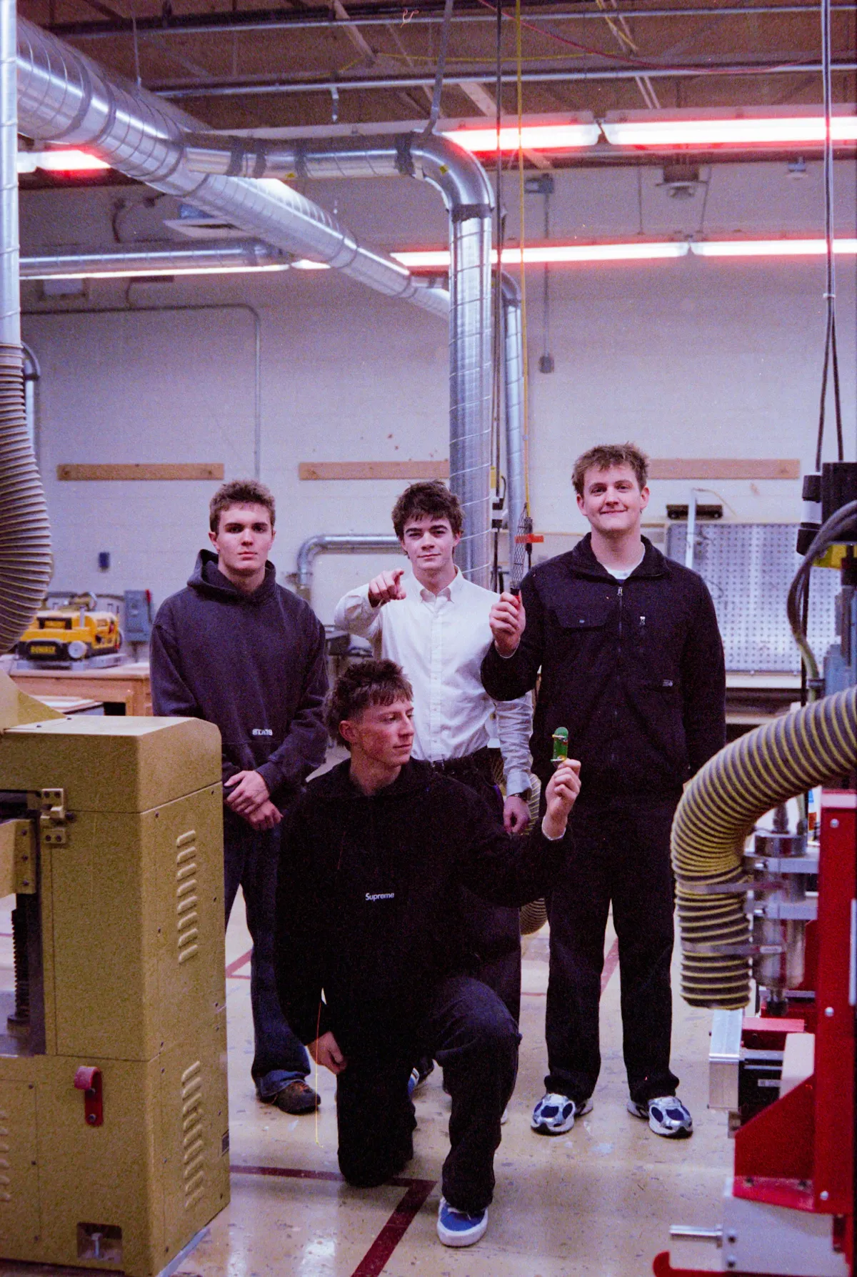 Laptop with code on screen on a clean desk in a modern coding bootcamp workspace for career skills training